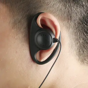 D Alakú Fül-Hook | 2,5 mm-es Fülhallgató Lóg A Rejtett Mikrofon | 1 Pin Csatlakozó széles Körben Minket